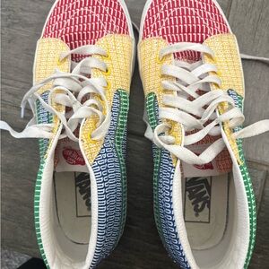 Vans Multicolor Checkerboard high -Top Sneakers - pride collection